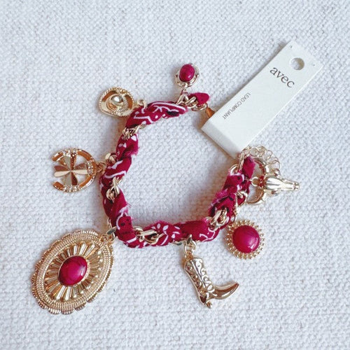 Wild West Desert Charm Scarf Bracelet
