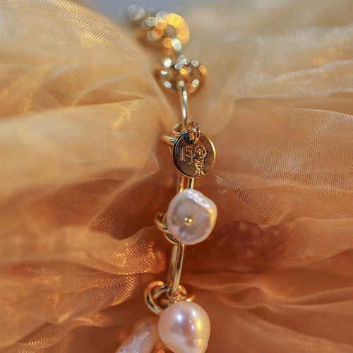 Seafoam Baroque Pearl Bracelet